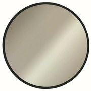 Zrkadlo Yuvarlak Ayna Siyah 60 cm