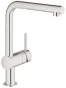 Drezová batéria GROHE Minta s vyťahovacou sprškou supersteel 32168DC0