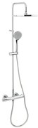 TRES Base Plus sprchový systém s termostatickou batériou chróm cr 21639301