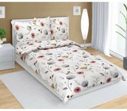 Bellatex Krepové povlečení Makovice béžová , 140 x200, 70 x 90 cm, 140 x 200 cm, 70 x 90 cm