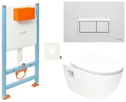 Závesný wc set SAT Project do ľahkých stien / predstenová SIKOVSSATPRO51600