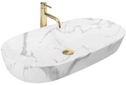 Umývadlo na dosku Cleo 81 Marmo Shiny