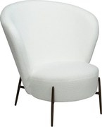 Biele kreslo z textílie buklé Orbit – DAN-FORM Denmark