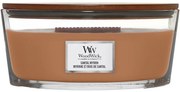 WoodWick Vonná sviečka loď Santal Myrrh, 453 g