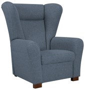 Kreslo ušiak VIVA modrá