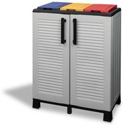 ARTPLAST Skriňa na triedený odpad Linea Family 2dv/3víka-farebná