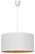 Helam Luster na lanku ALBA 1xE27/15W/230V pr. 40 cm biela/zlatá HE0886