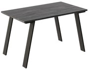 Rozkladací stôl Liwia 130/210x80cm Tmavý betón