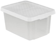 Dóza s vrchnákom Essentials 16l Transparentná