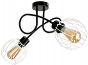 BERGE LED stropné svietidlo LOFT - 2xE27 - DRUCIAN WHITE gule