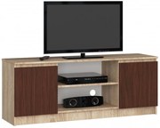 Stolík pod TV RTV 140 2D 1P sonoma / wenge