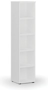 Kancelársky regál PRIMO WHITE, 400 x 420 x 1781 mm, biela