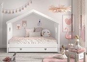 Detská posteľ so strechou a zásuvkou Amori 90x200cm