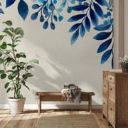Fototapeta - Modré listy (147x102 cm)