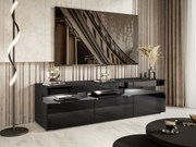 TV STOLÍK ALEX LED ČIERNY VYSOKÝ LESK