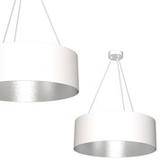 Závesné svietidlo Robin, 1x biele kovové tienidlo, w