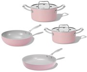 Elmich Rodinná sada keramického riadu Vital 4 ks, ružová