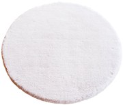 ROUTNER Kúpeľňová predložka UNI COLOR Biela 10103 - Biela / Kruh Ø 90 cm 10103