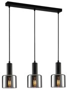 ITALUX PND-65342-3-BK+SG - Luster na lanku SANTIA 3xE27/40W/230V čierna