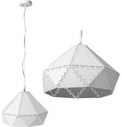 Toolight - Závesné kovové stropné svietidlo 1xE27 APP237-1CP, biela, OSW-05459