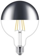 LED Stmievateľná žiarovka so zrkadlovým vrchlíkom Philips G125 E27/7,2W/230V 2700K