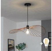 Brilagi - LED luster na lankách CERIA WIRE 1xE27/40W/230V 60x80 cm bronzový