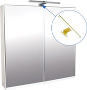 Comodo Zrkadlová skrinka Atica 80 ZS LED-G s osvetlením Any LED 30 G, zlatá