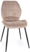 Jedálenská stolička JAKE VELVET béžová