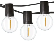 SOLIGHT LED vonkajšia reťaz s žiarovkami, 25 žiaroviek, 15m +5m, 20W, teplá biela