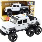 LEAN Toys Terénne vozidlo Fricative Drive Lights Sounds White Pearl 6x6 1:16