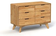 Nízka komoda z dubového dreva 90x63 cm Greg - The Beds