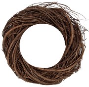 Prírodný hnedý prútený veniec Woodly XXS - Ø 20*4 cm
