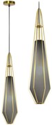 Toolight Toolight, sklenená závesná lampa 1xE14 APP456-1CP, grafitová, OSW-00586
