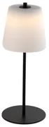 Moderná stolná lampa čierna s opálovým sklom vrátane LED 3-stupňový stmievač - Jent