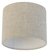 Tienidlo na lampu z látky svetlosivá 18/18/14