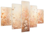 Obraz - Vzor divokých kvetov (150x105 cm)