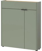 Šalviová zelená skrinka 82x102x22 cm Ameca – Germania