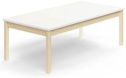 Stôl DECIBEL, 1600x800x530 mm, akustický HPL, breza/biela