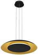 LED závesný luster na lanku PIATTINO LED/30W/230V 2700/3200/4000K pr. 40 cm čierna/zlatá