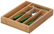 Zeller Present Bambusový organizér, príborník s 5 priehradkami ZELLER 34 x 26 cm