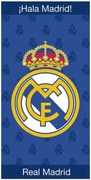Bavlnená futbalová osuška FC Real Madrid - motív Crest Navy - 100% bavlna - 70x140 cm