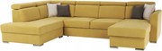 Rohová sedačka U Maidstone (žltá) (L)