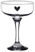 Poháre na šampanské so srdiečkom Heart - Ø 10*14 cm / 150 ml