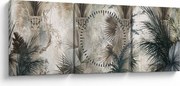 Obraz - Stĺpy (s hodinami) (90x30 cm)