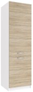 Vysoká kuchynská skrinka Belini pre vstavanú chladničku 60 cm dub sonoma  TOR SSL60/0/WT/DS/0/P