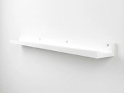 Nástenná polica na obrazy FOTOPLANK 120 cm, biela