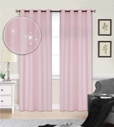 Dekoračný záves s krúžkami DIAMONDS 145x250 cm - svetlo ružový