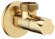Invena Invena, uhlový ventil s keramickou hlavou 1/2" X 3/8", zlatá lesklá, INV-ZW-49-00Z-W