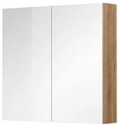 Mereo Mereo, Kúpeľňová galerka 80 cm, zrkadlová skrinka, 2x dvere, MER-CN717GR