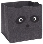 Úložný box Bear, 32x32x32 cm, tmavosivá